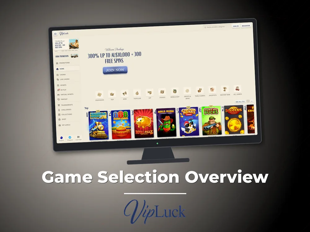vipluck - Game Selection Overview