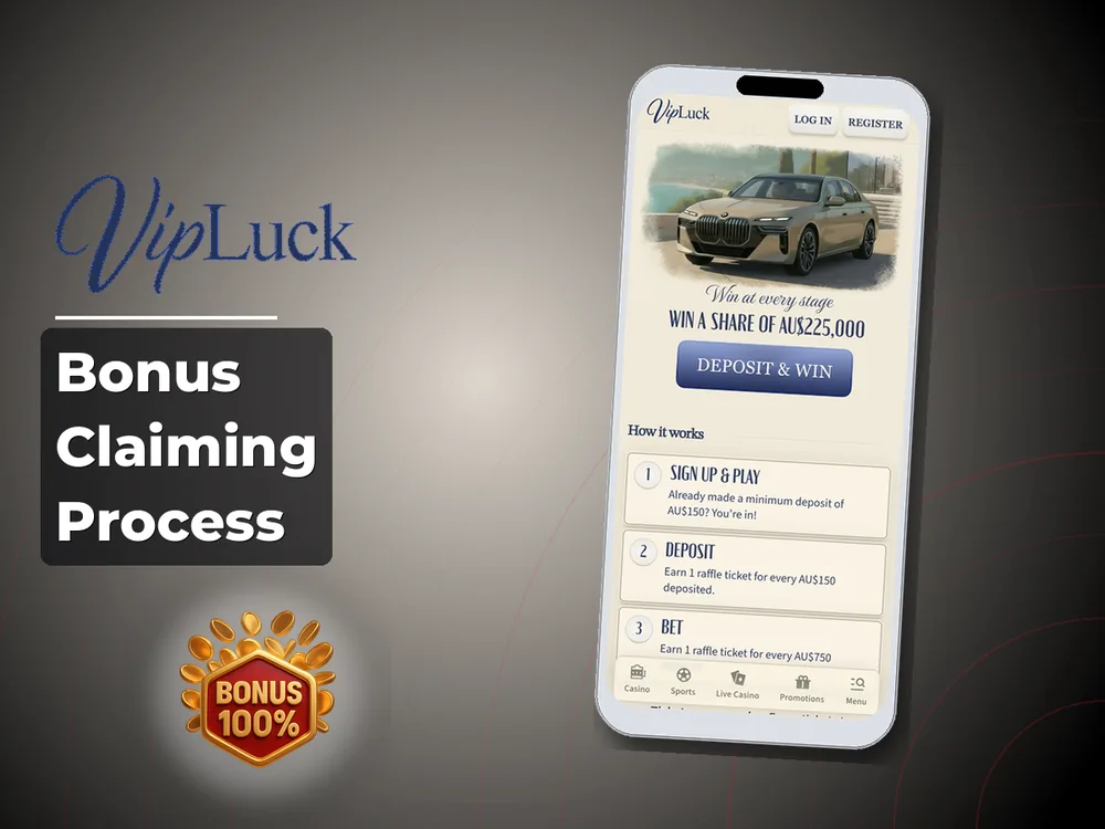 vipluck - Bonus Claiming Process