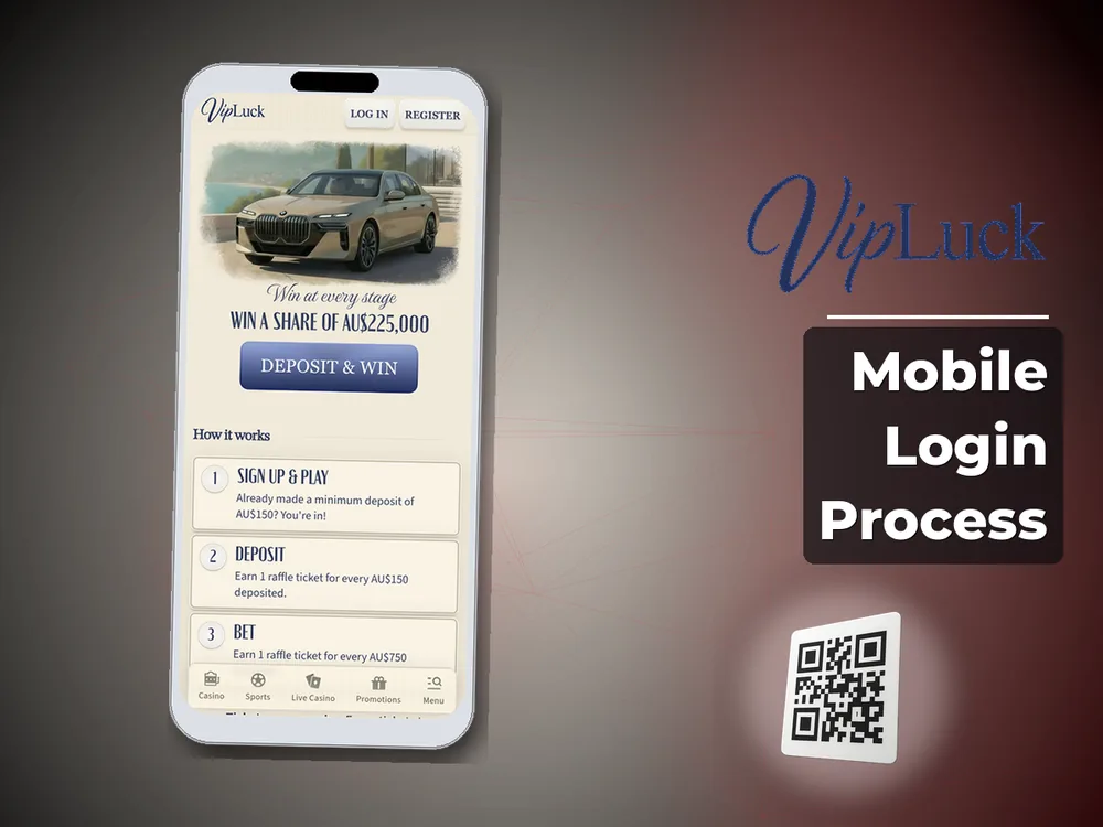 vipluck - Mobile Login Process