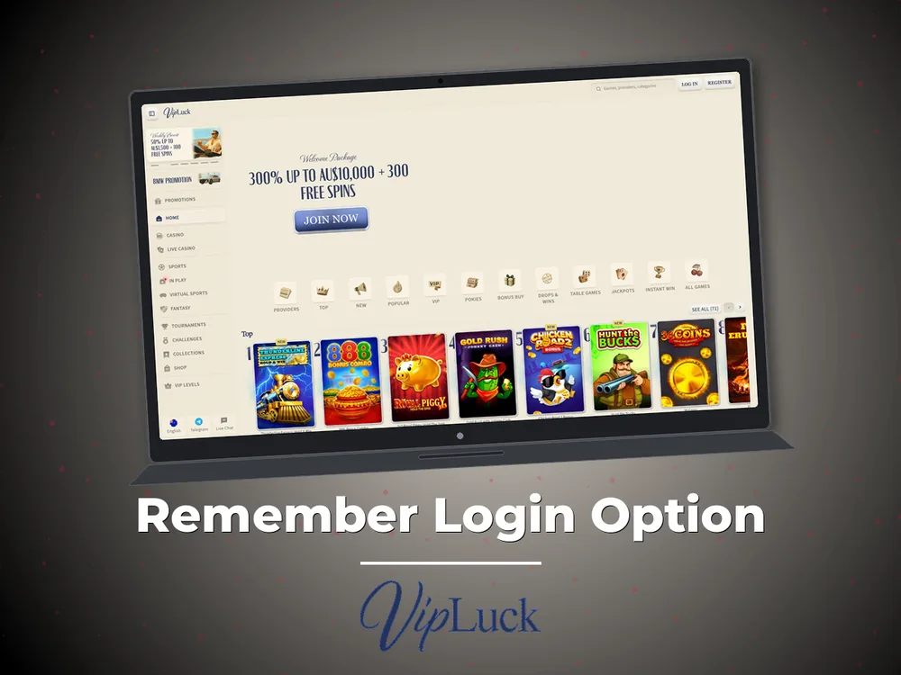 vipluck - Remember Login Option