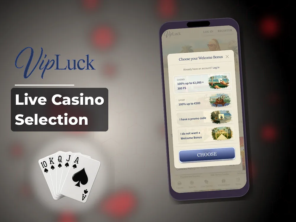 vipluck - Live Casino Selection